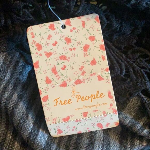 NWT FP lace striped slouchy tee. Small - Picture 3 of 5